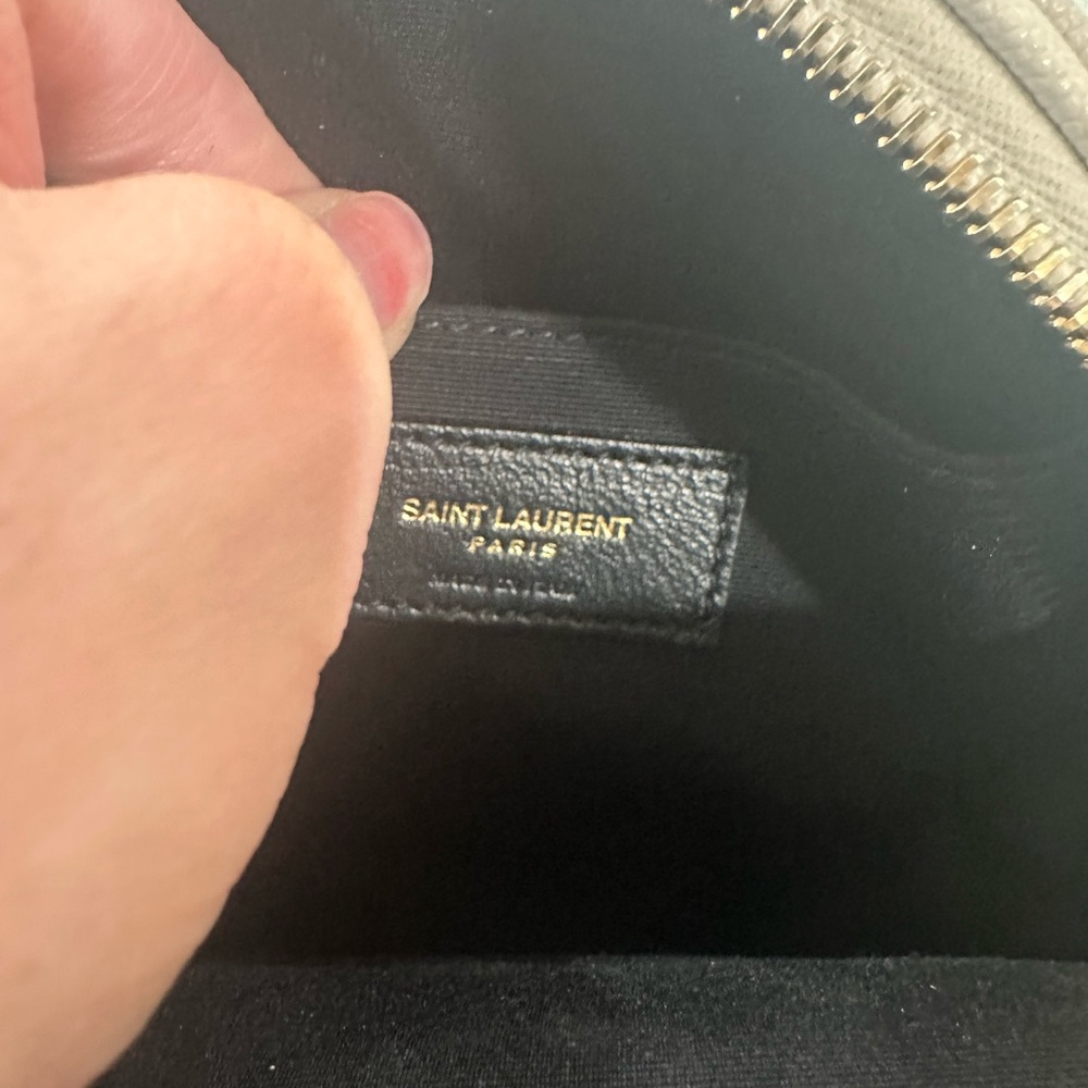 Saint Laurent Ivory Quilted Crossbody Bag - Picture 7 of 10